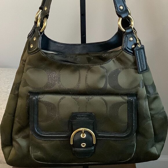 Coach Campbell Signature Metallic Hobo - Picture 3 of 12